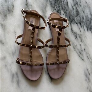 Valentino Women's Studded Sandals - Nude